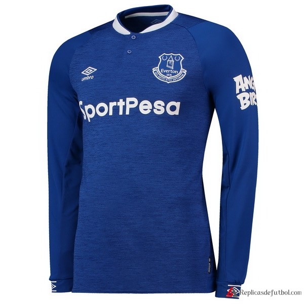 Camiseta Everton Primera equipación ML 2018-2019 Azul